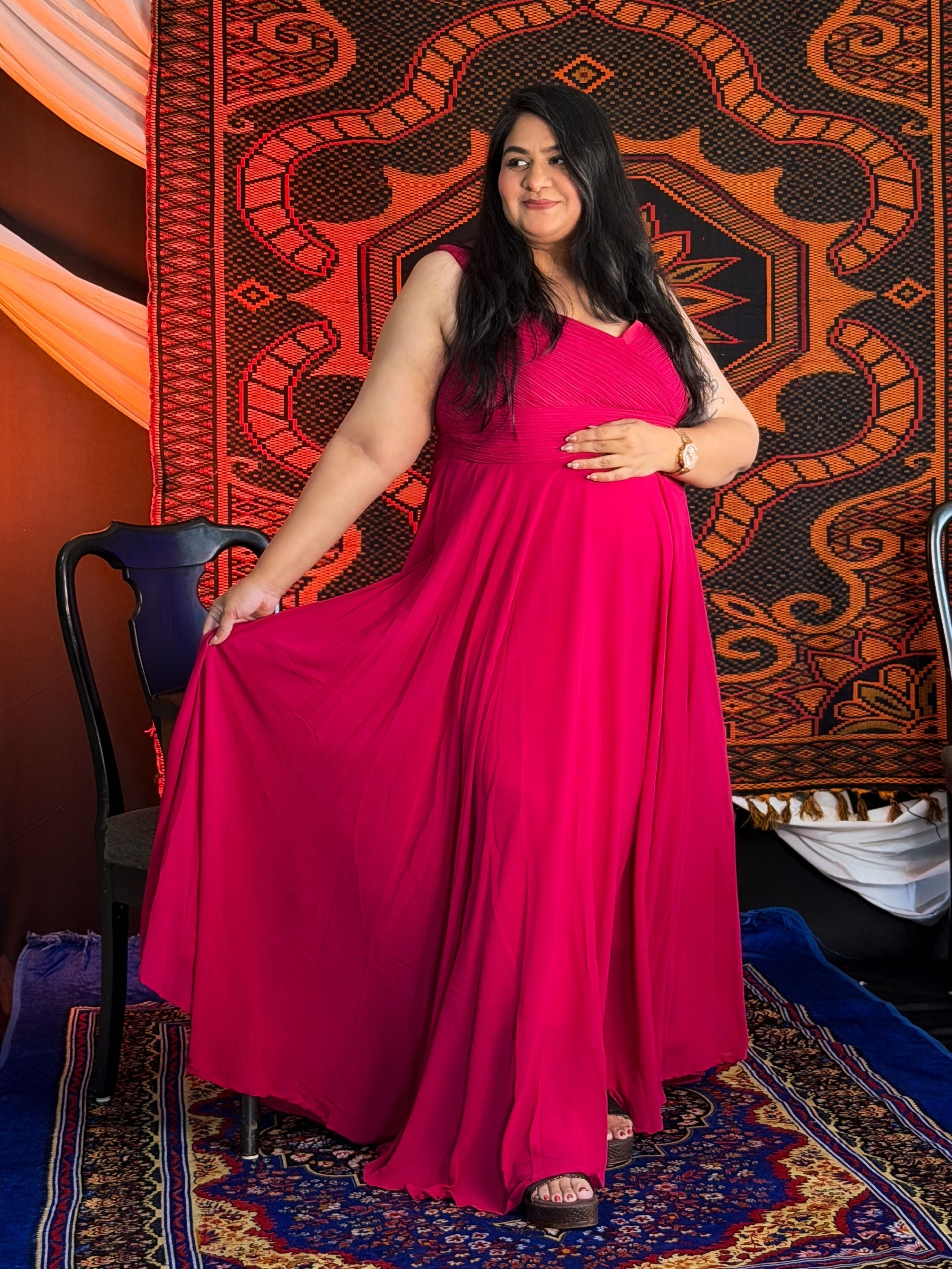 Pink Lovely Lush Partywear Dress