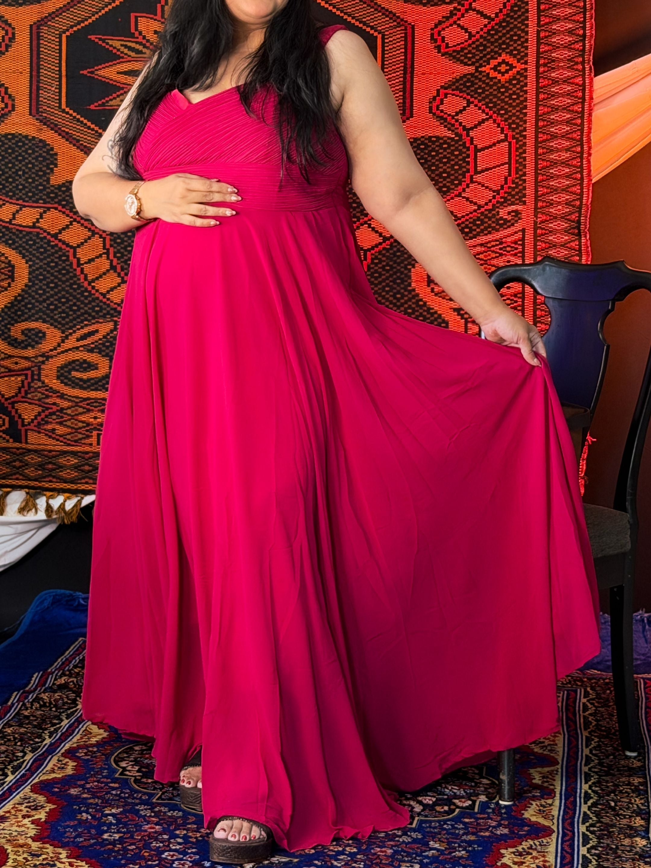 Pink Lovely Lush Partywear Dress