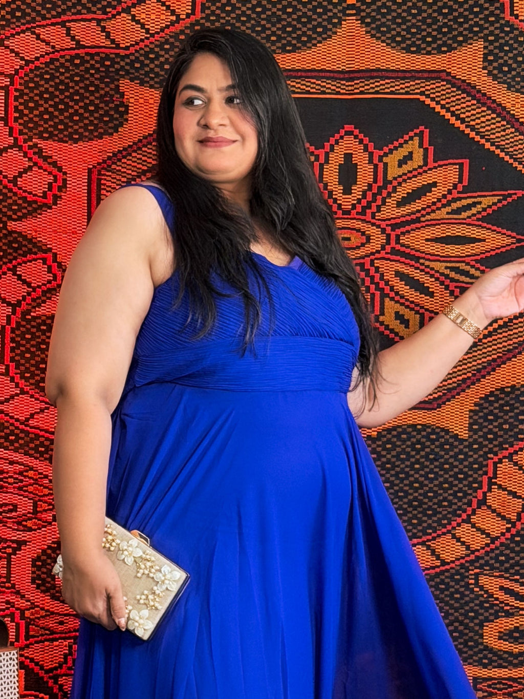 Royal Blue Lovely Lush Partywear Dress
