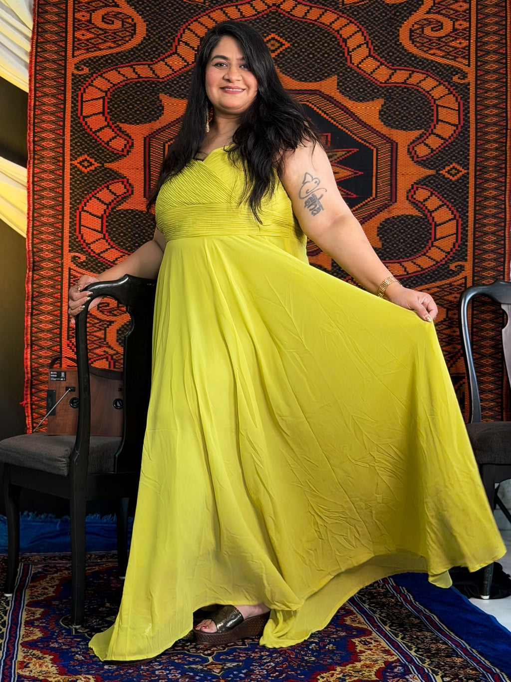 Light Green Lovely Lush Partywear Dress