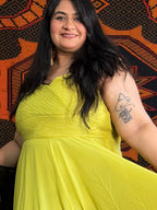 Light Green Lovely Lush Partywear Dress
