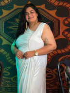 White Glow Goddess Partywear Dress