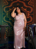 Pink Glow Goddess Partywear Dress