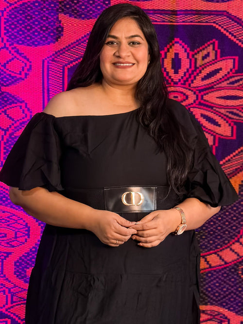 Black Bold Beauty Middy