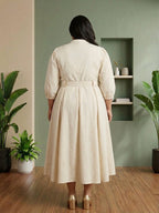 White Belted Beauty Dress