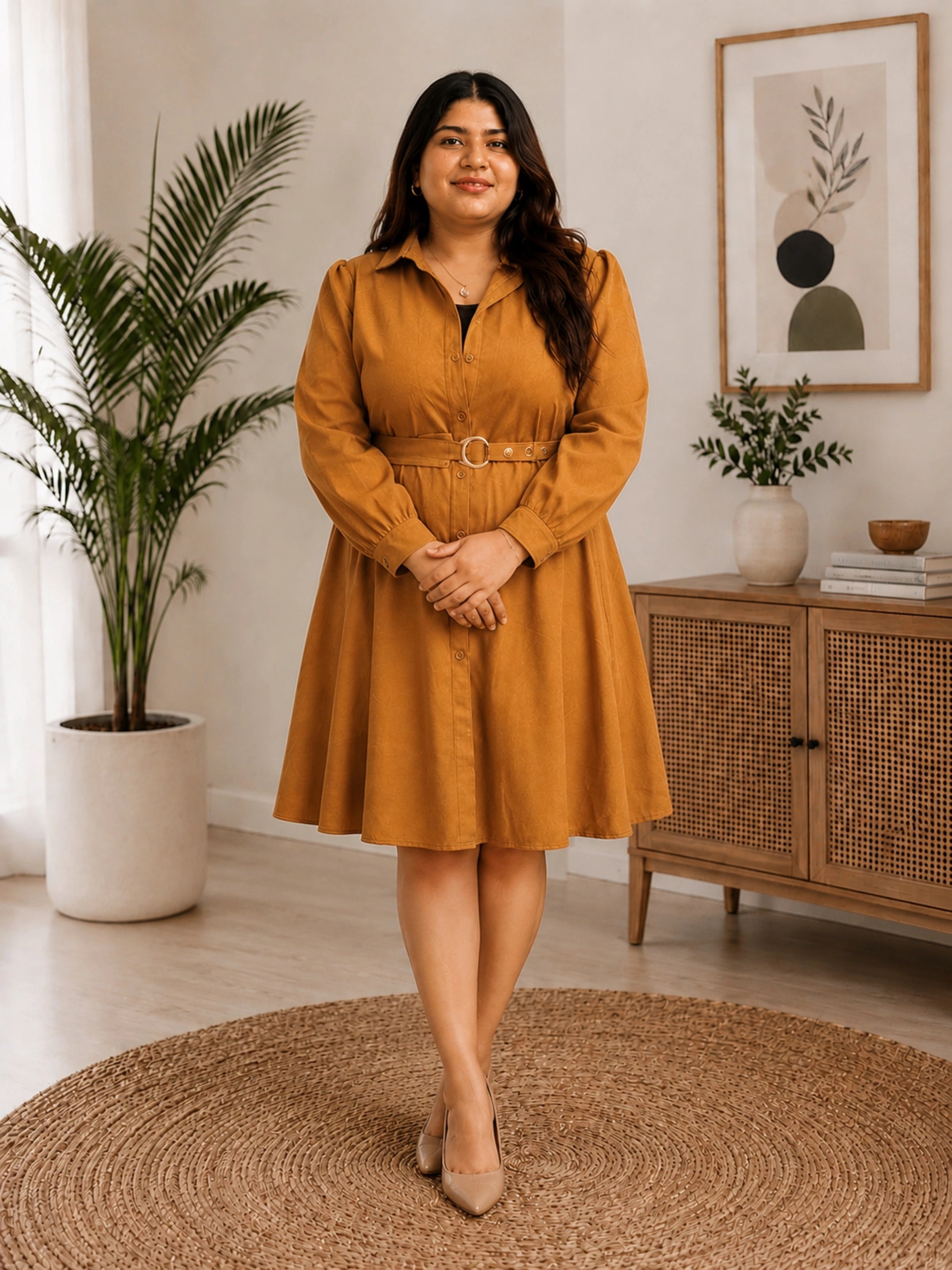 Mehendi Green Pretty Poise Dress