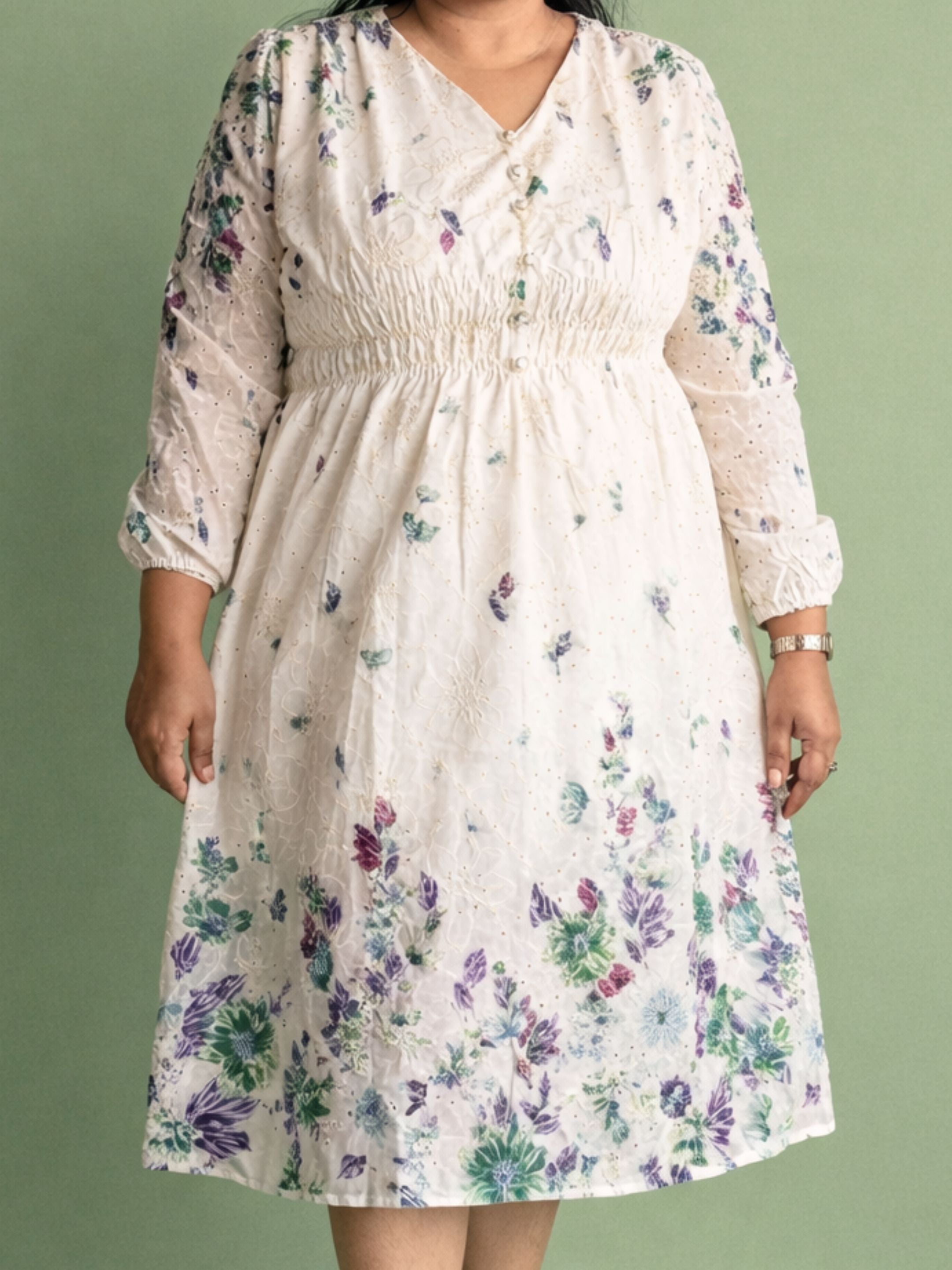 Floral Flourish - Purple Green