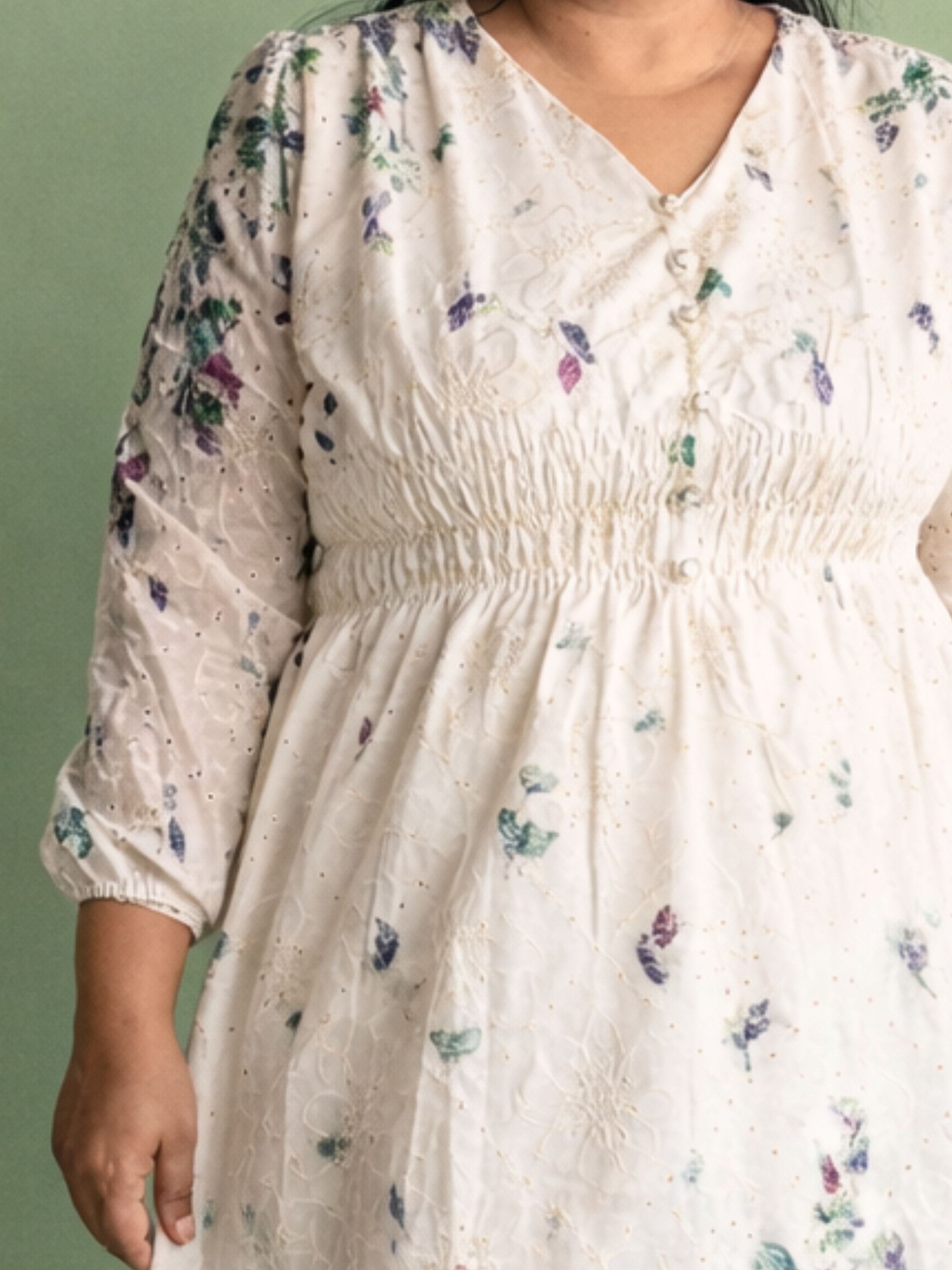 Floral Flourish - Purple Green