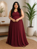 Brown Lovely Lush Partywear Dress