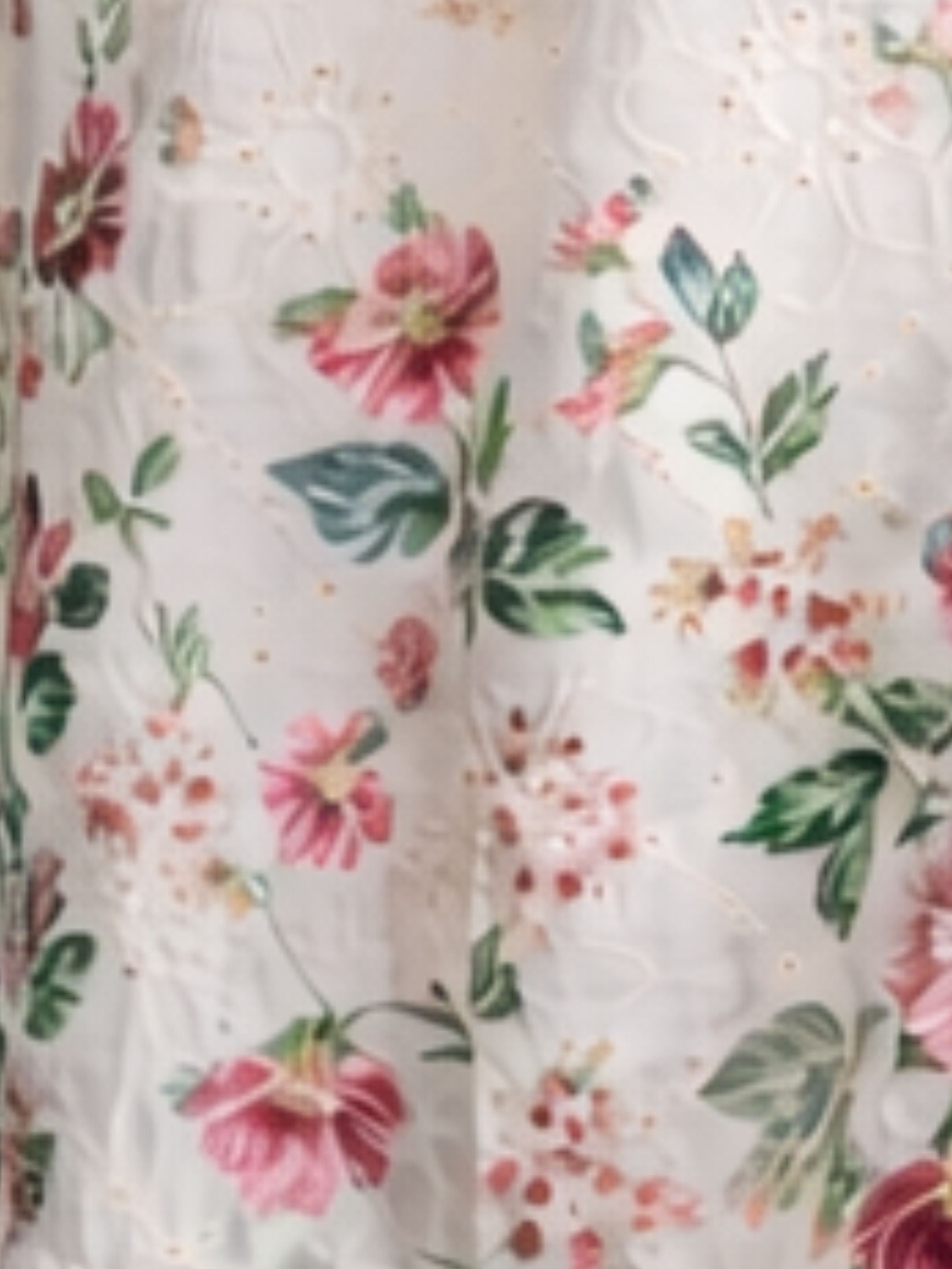 Floral Flourish - Pink Green