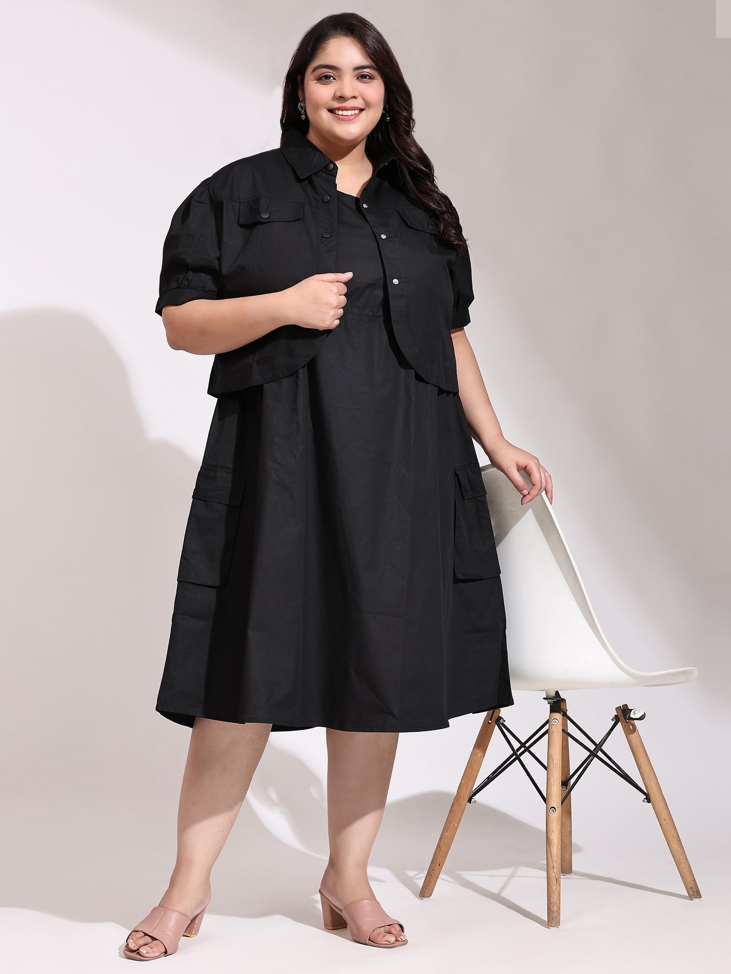 Mischelle Plus Size Midi Dress