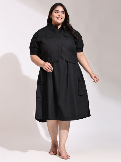 Mischelle Plus Size Midi Dress