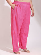 Pastel Plus Size Corchet co-ord set