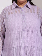 Buy Plus size purple co-ord set