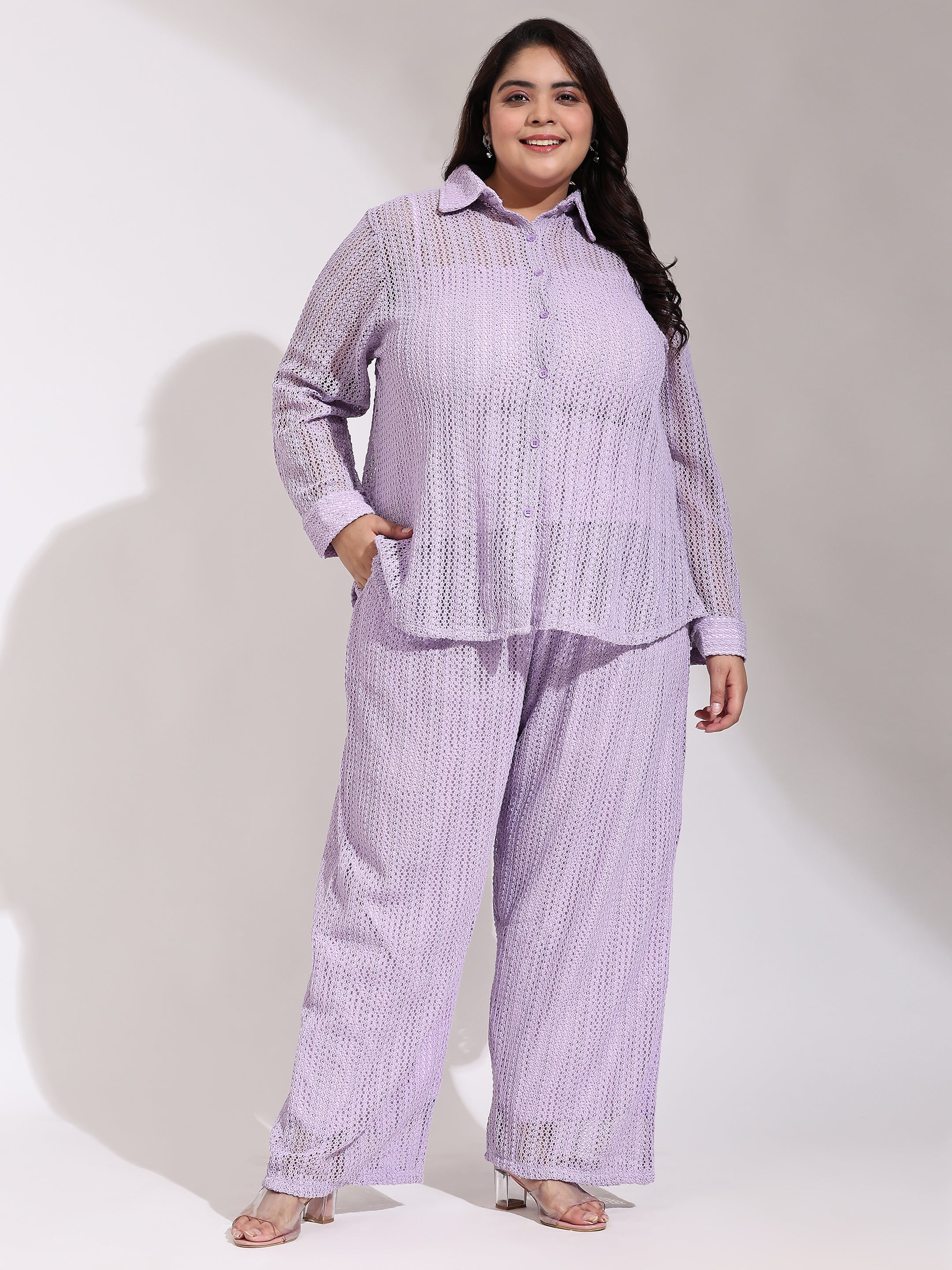 Womens Curve Pajama Set