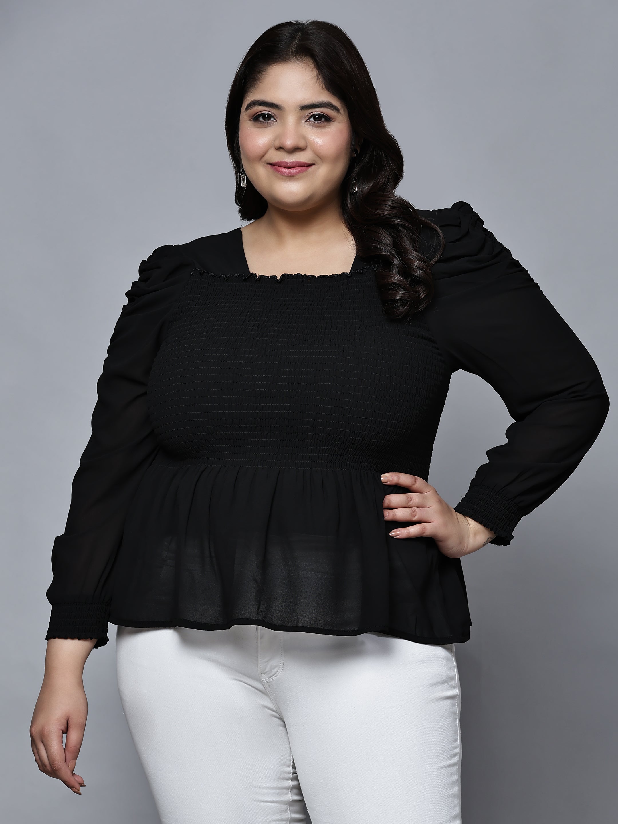 Refined Radiance Puff Sleeve Top