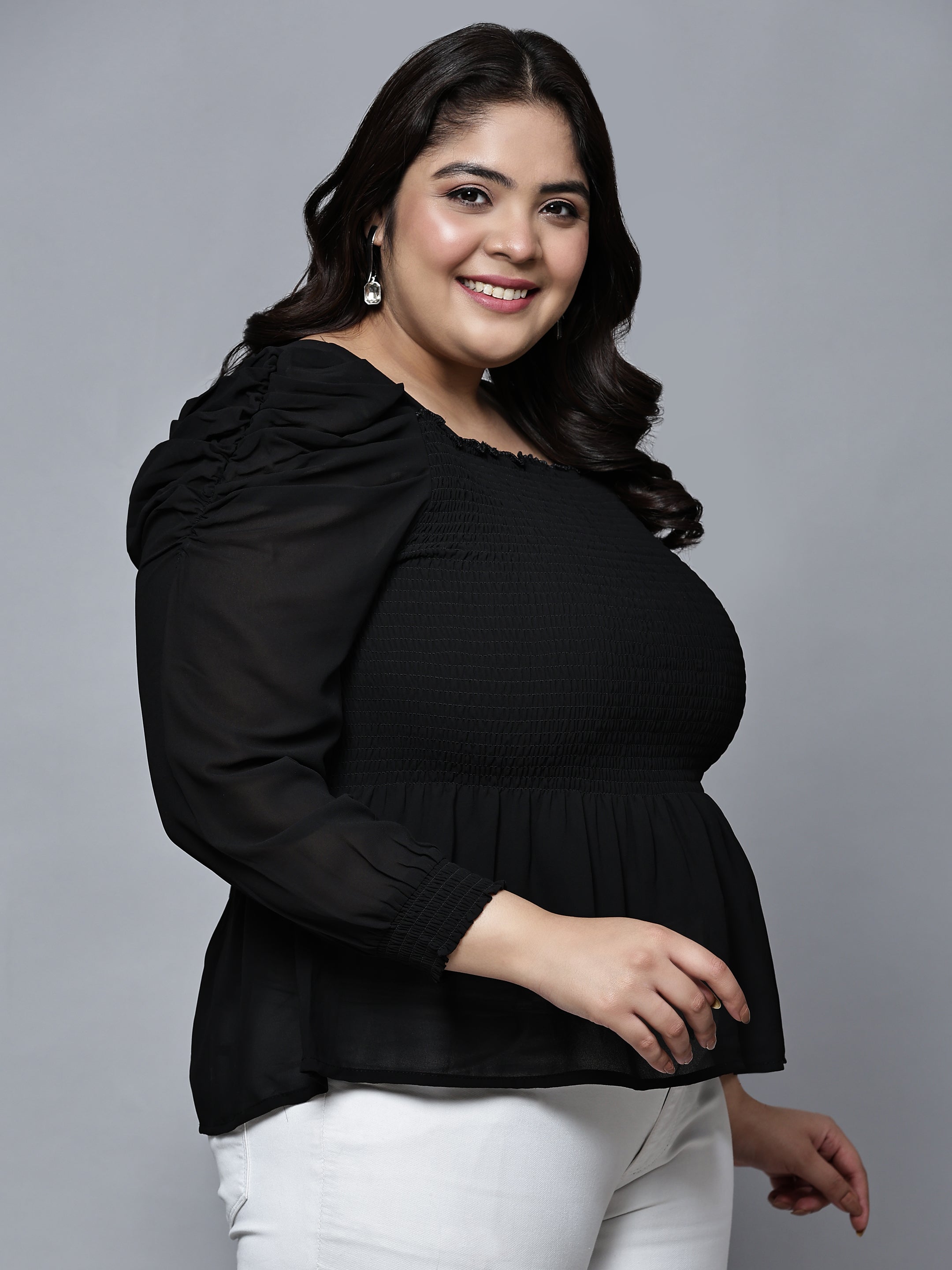 Refined Radiance Puff Sleeve Top