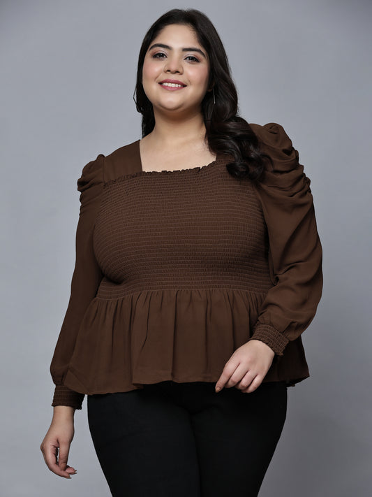 Luminous Puff Sleeve Top