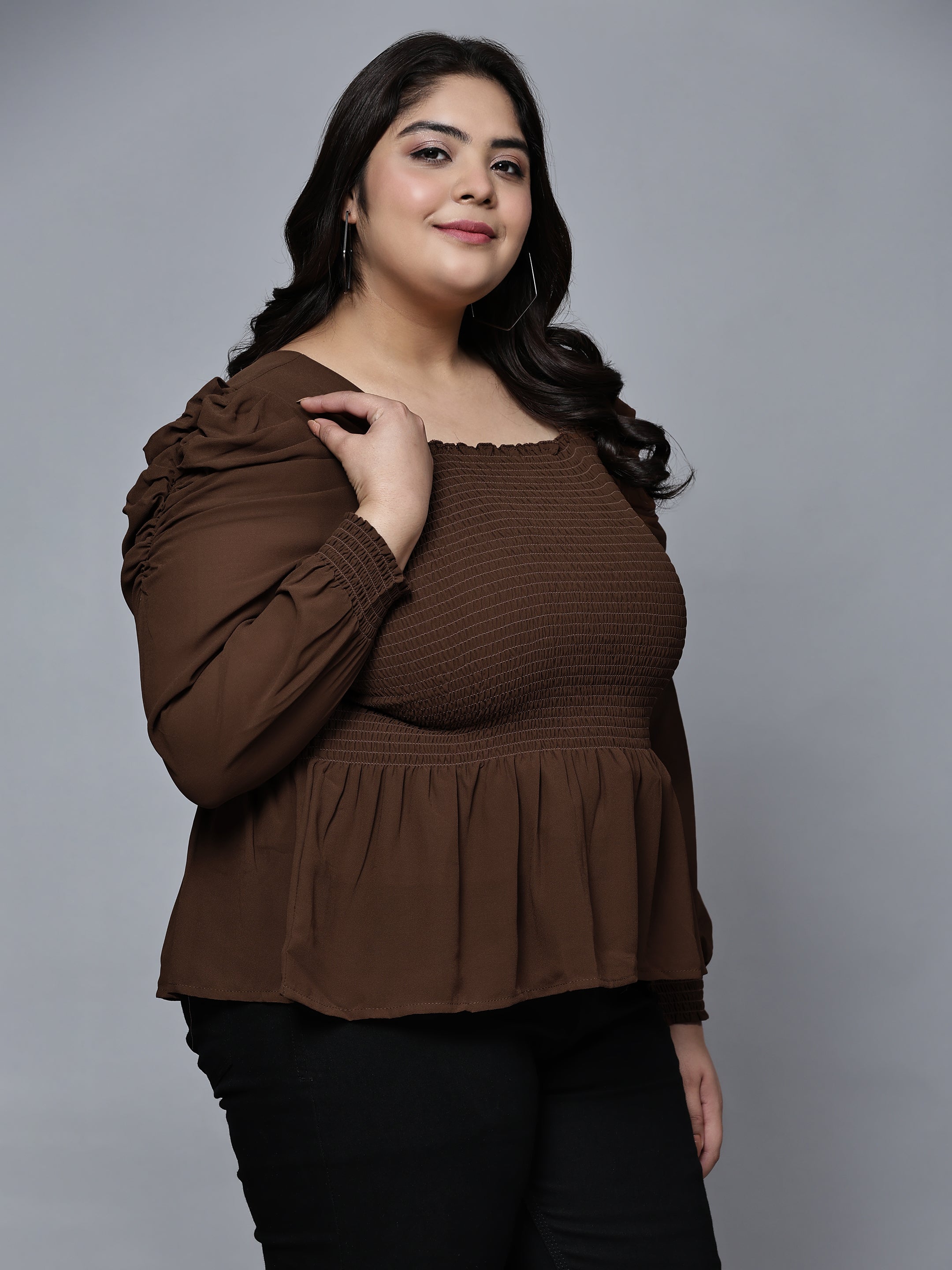 Luminous Puff Sleeve Top