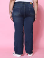 Tint color wide leg jeans