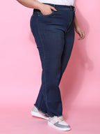 Tint color wide leg jeans